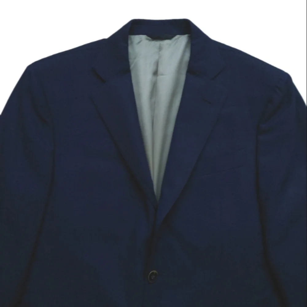 EREDI PISANO Lana Wool Navy Blue Loro Piana Fabric Jacket Blazer size IT 48